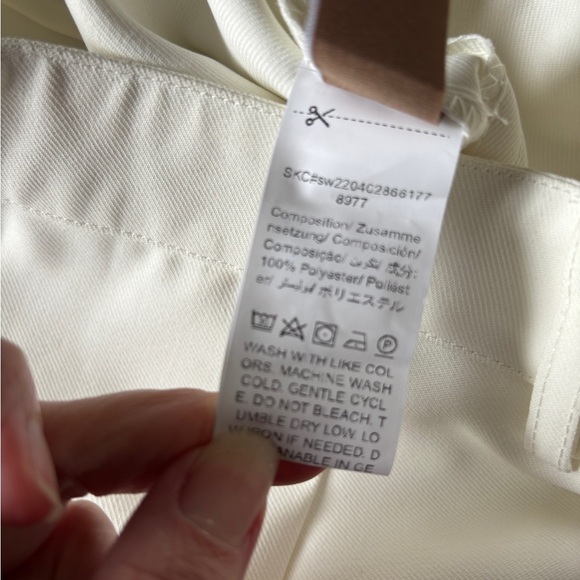 Dazy Less Wide-Leg Pants Ivory Size Medium - Picture 5 of 7